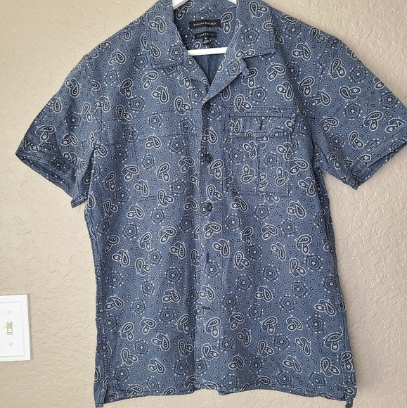 Banana Republic Camden Fit Paisley Men's S… - Picture 1 of 6
